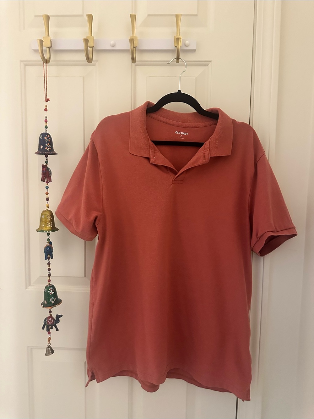 Old Navy Men's Polo Shirt - Rusty Red